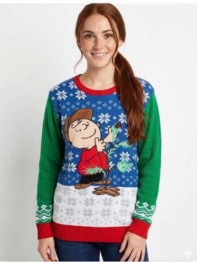 Peanuts Light-Up Charlie Brown Tree
Christmas Sweater - Size Large